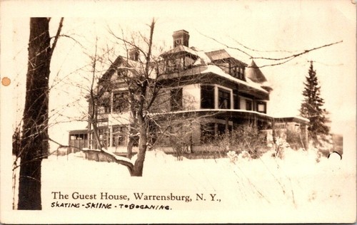 Cartolina rppc the guest house - rppc,